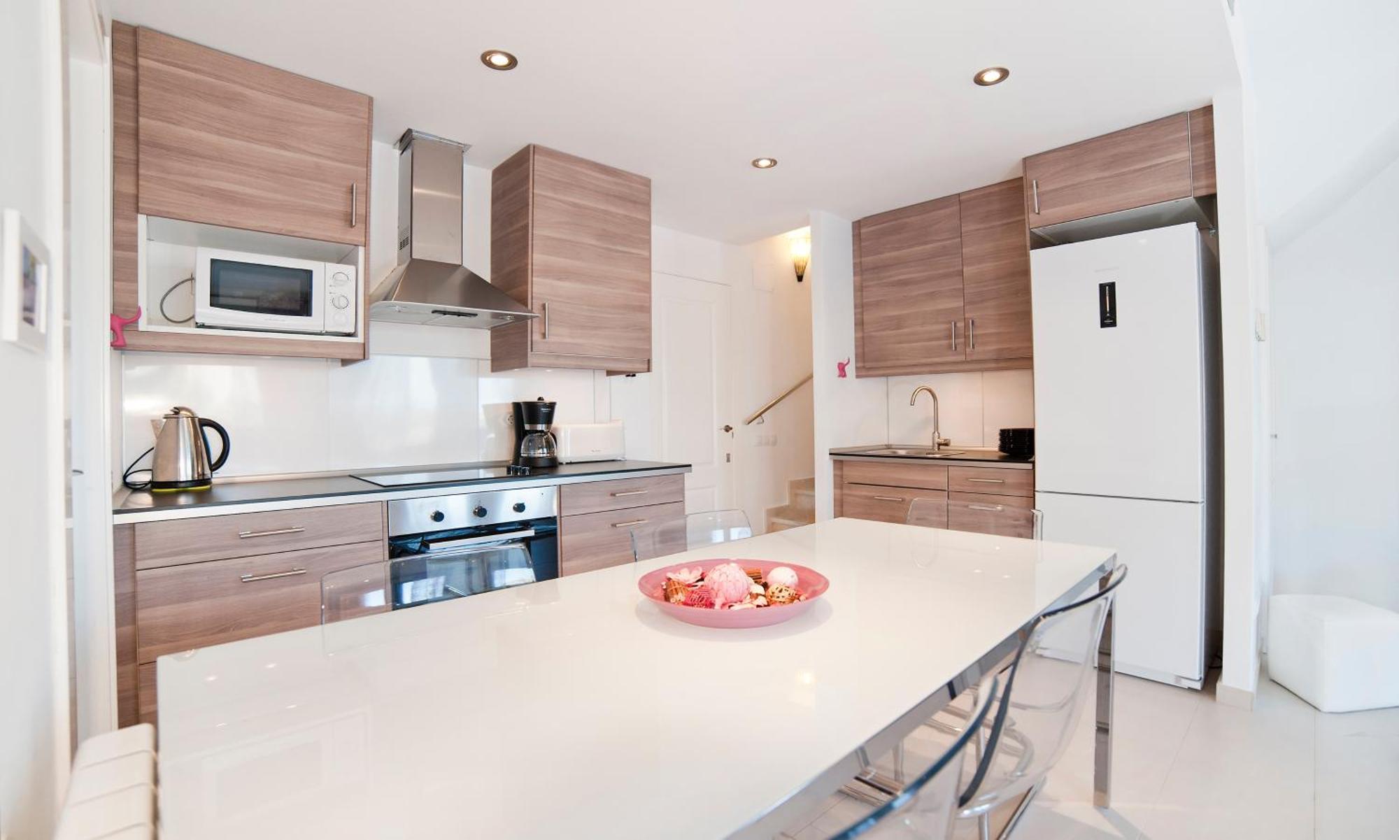 Ferienwohnung Duplex Moderno 3 Hab Parking, Vistas Al Mar Y Terraza Sitges Exterior foto
