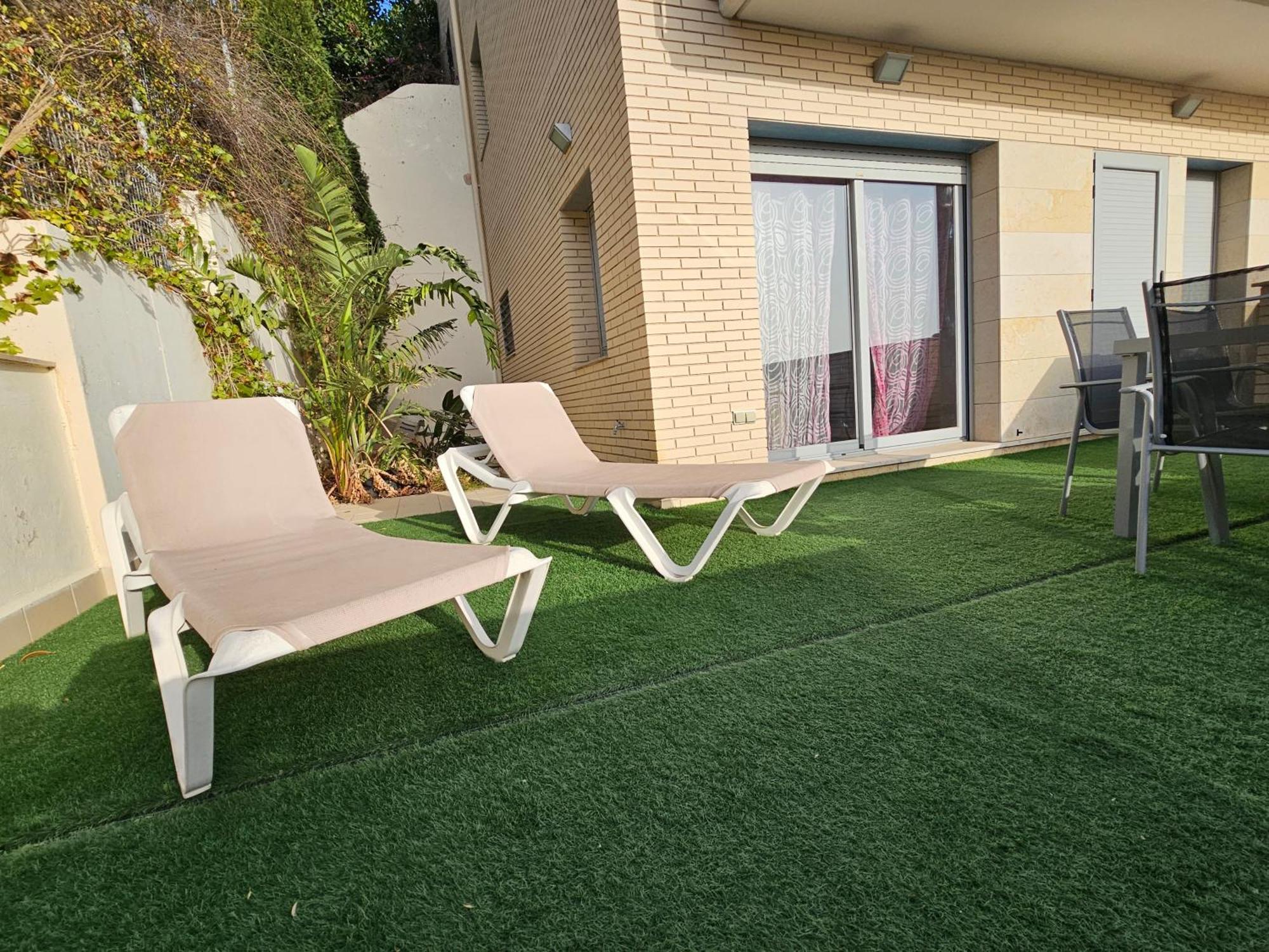 Ferienwohnung Duplex Moderno 3 Hab Parking, Vistas Al Mar Y Terraza Sitges Exterior foto